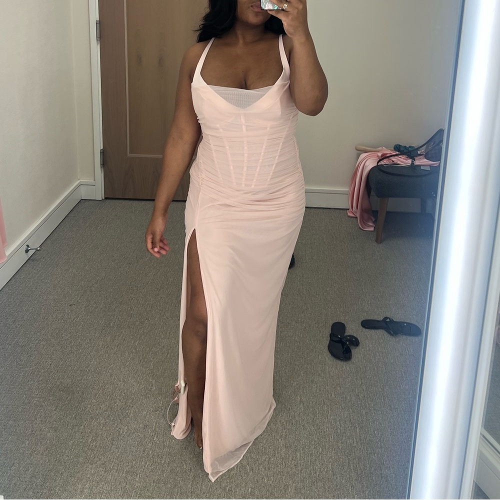 House of CB Lini Corset Chiffon Gown